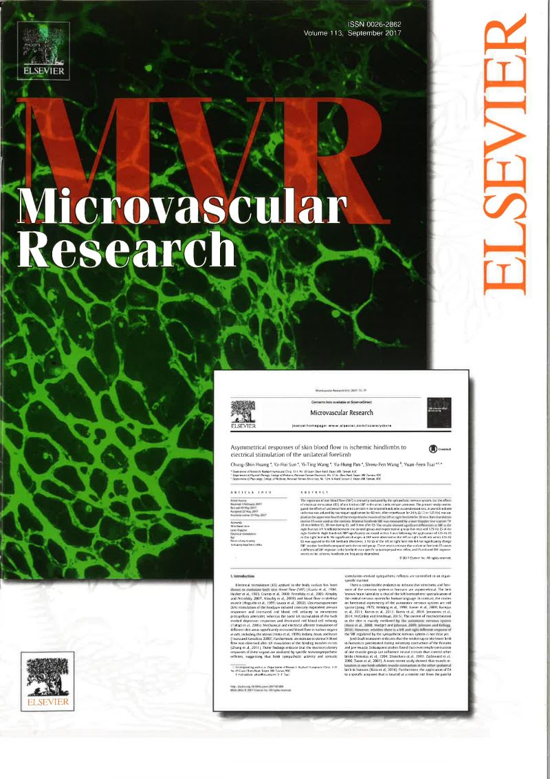 拉菲爾研發團隊2017年發表在最具影響力的國際醫學期刊Microvascular Research科學實驗證實，透過刺激特定的神經點位，能調控特定部位的血流循環